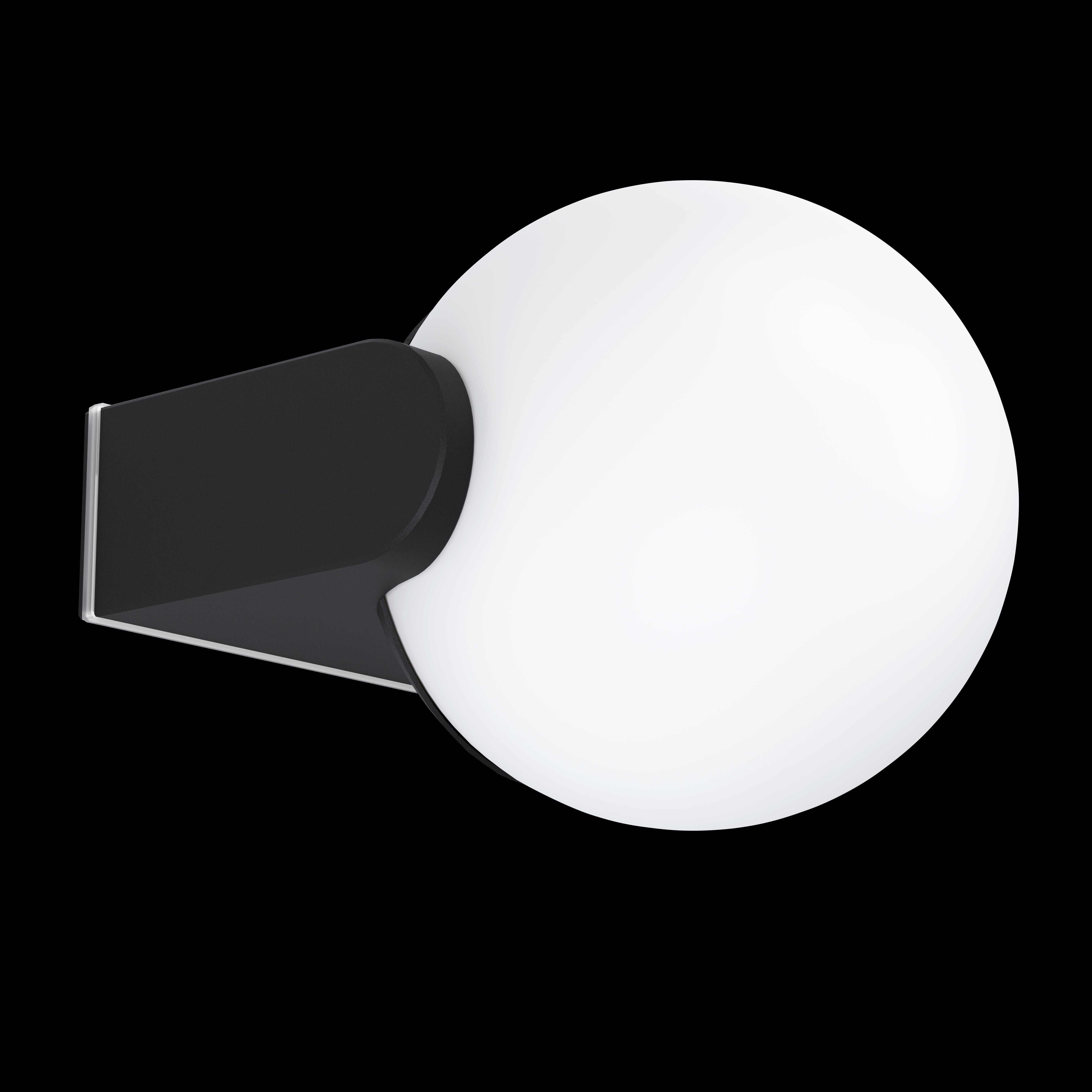 eglo rubio black ip44 outdoor wall light living room image