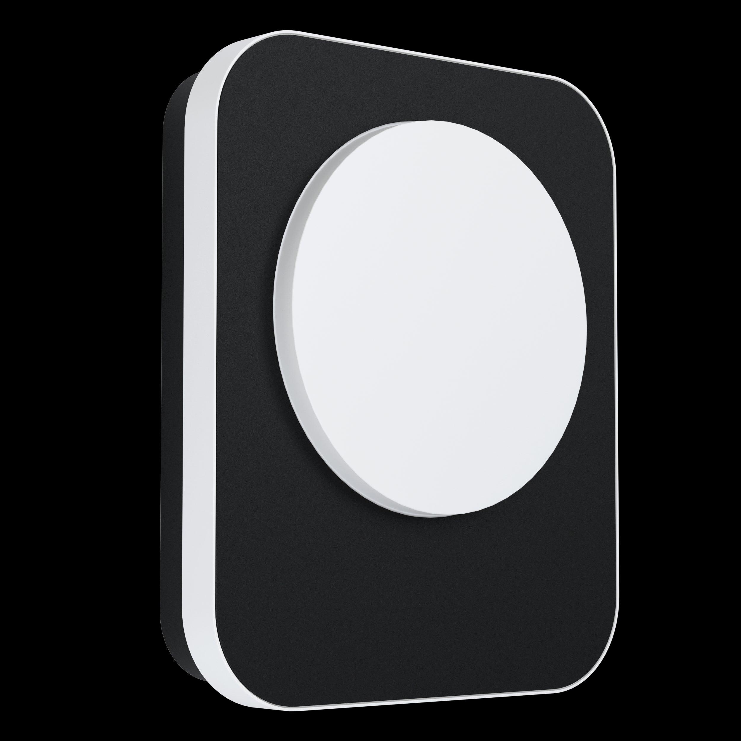 eglo madriz black led outdoor wall light ip44 living room image