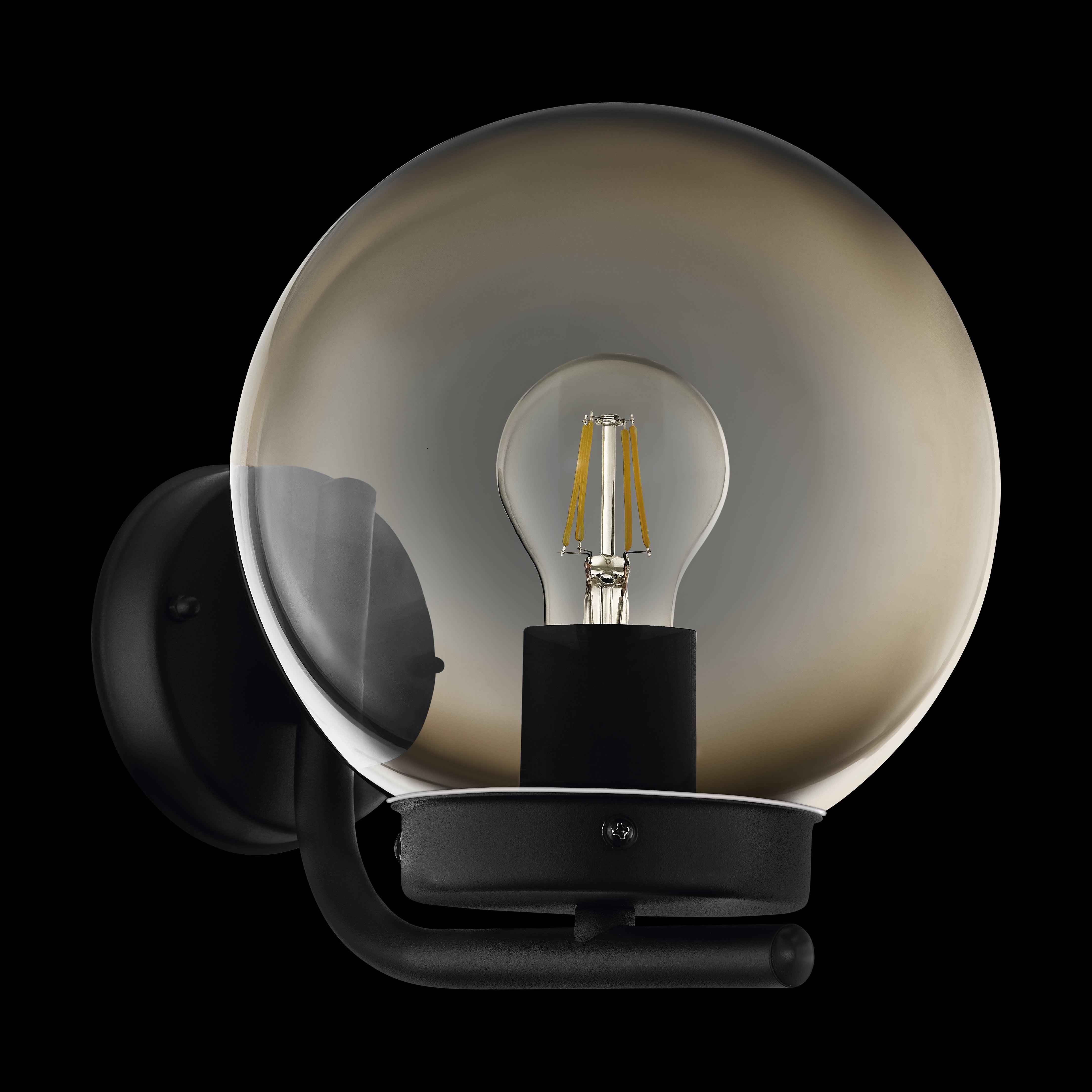 eglo taverna black ip44 outdoor wall light