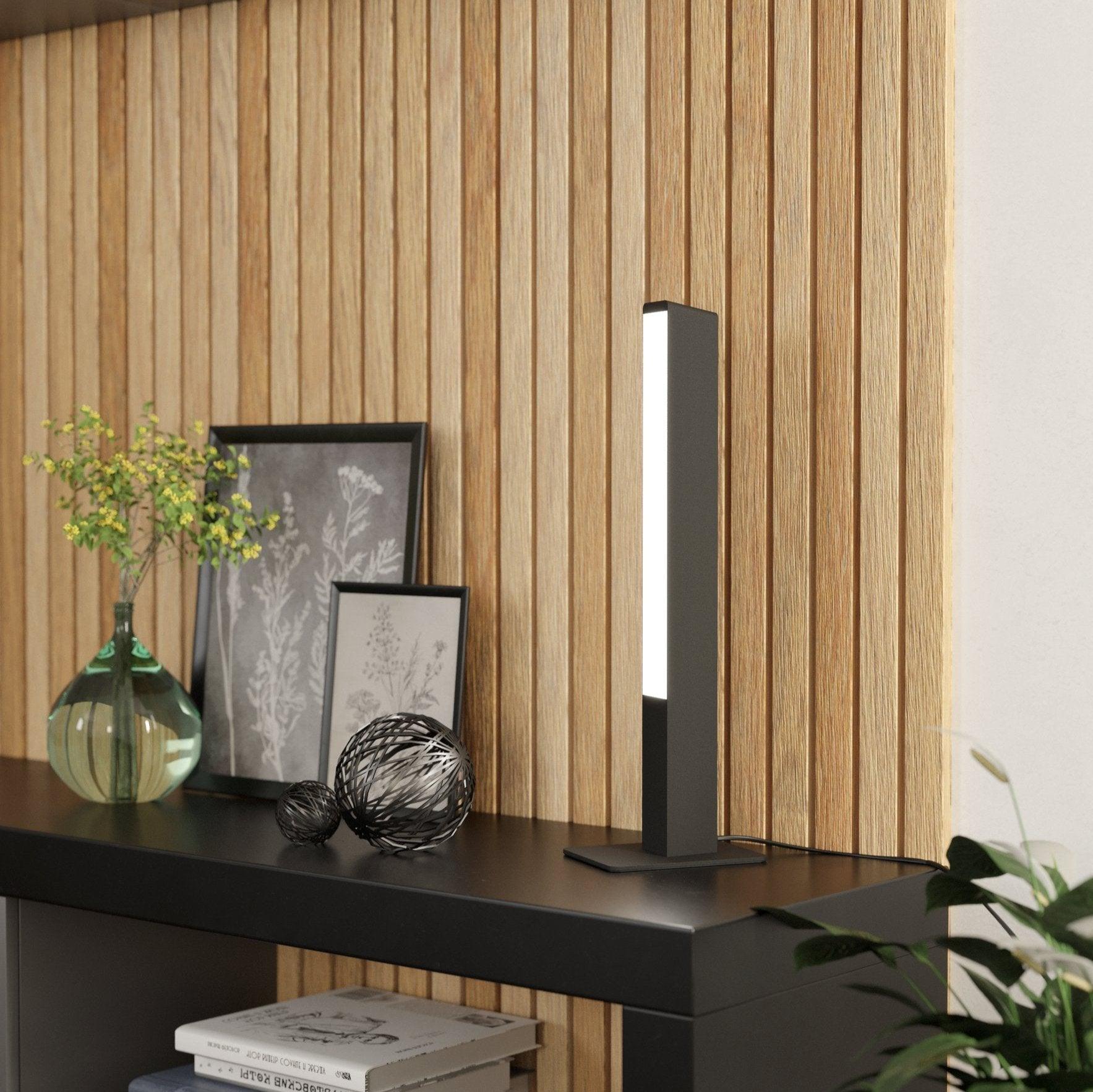 eglo connect simolaris z smart black led table lamp