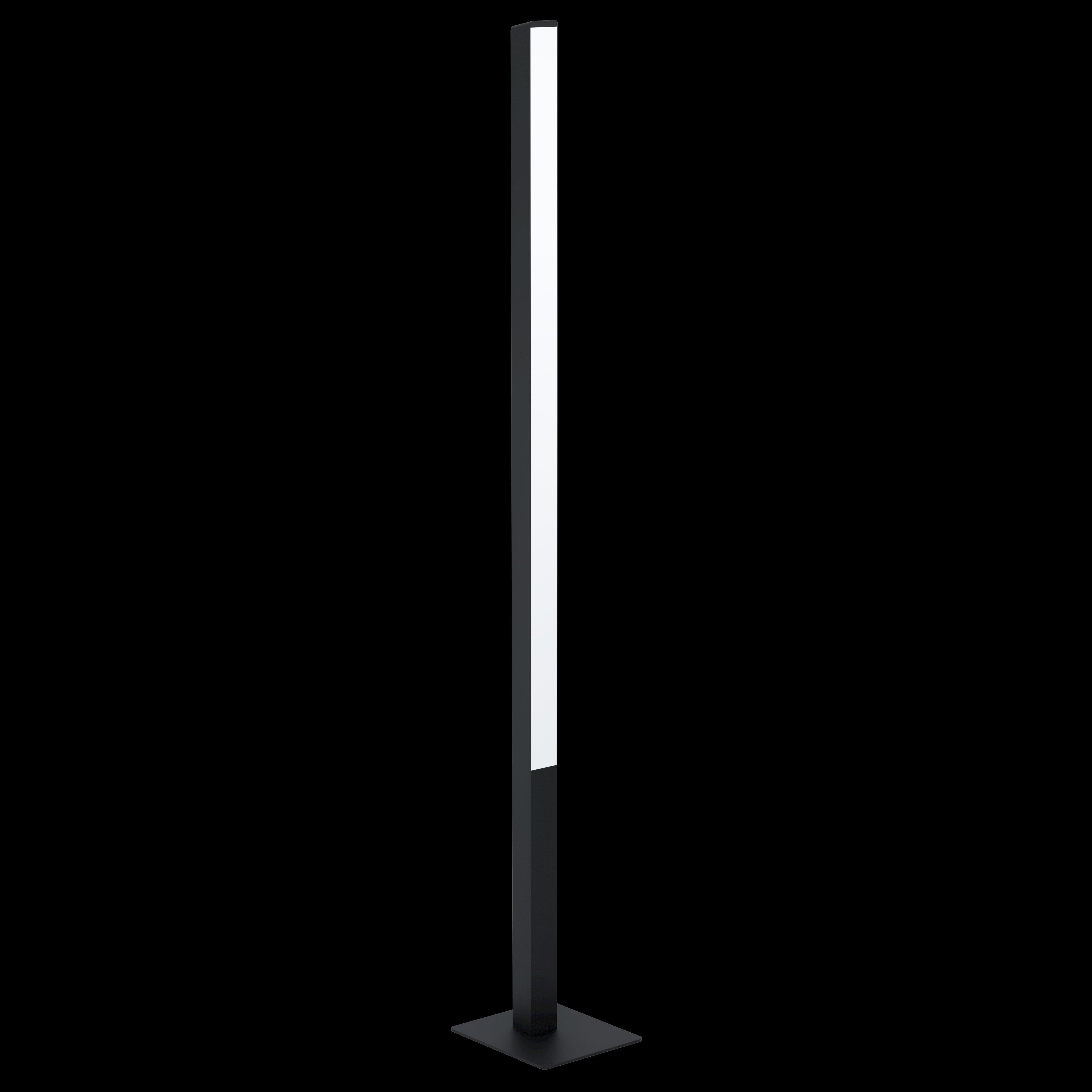 eglo connect simolaris z smart led black modern floor lamp living room close up