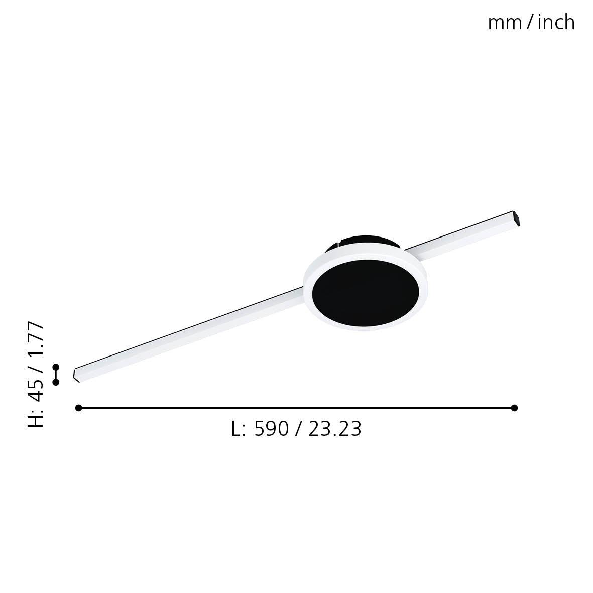 eglo sarginto led black flush ceiling light kitchen lighting