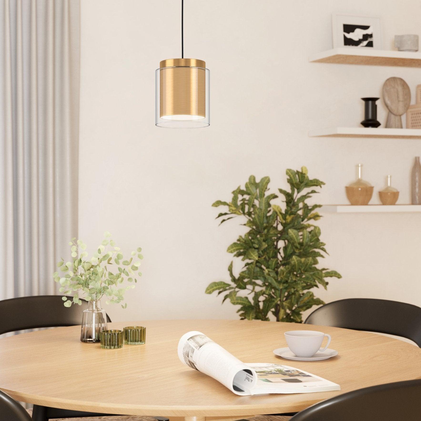 eglo lagunitas cylindrical glass brass ceiling pendant