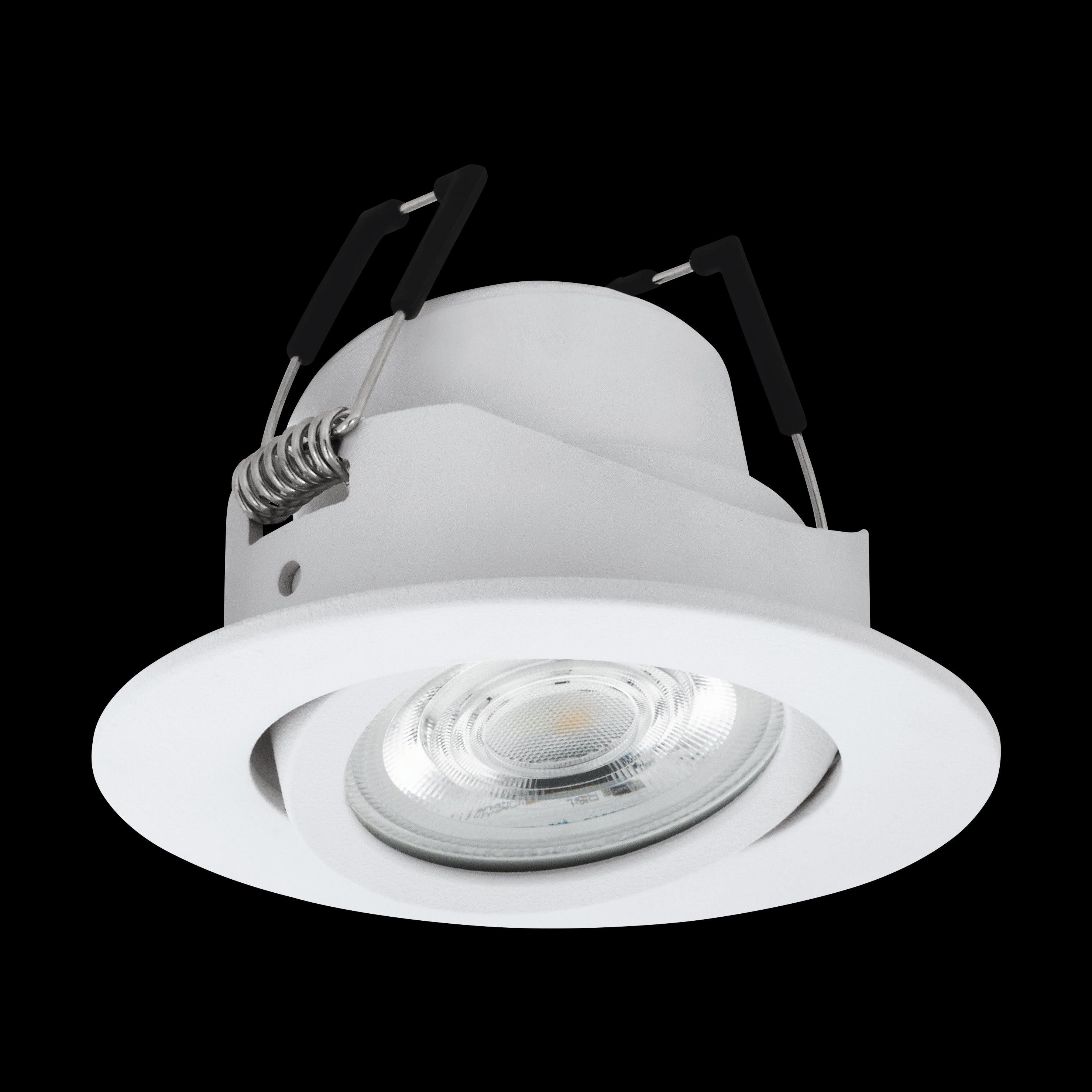 eglo saliceto z white led smart recessed ceiling light hallway lighting