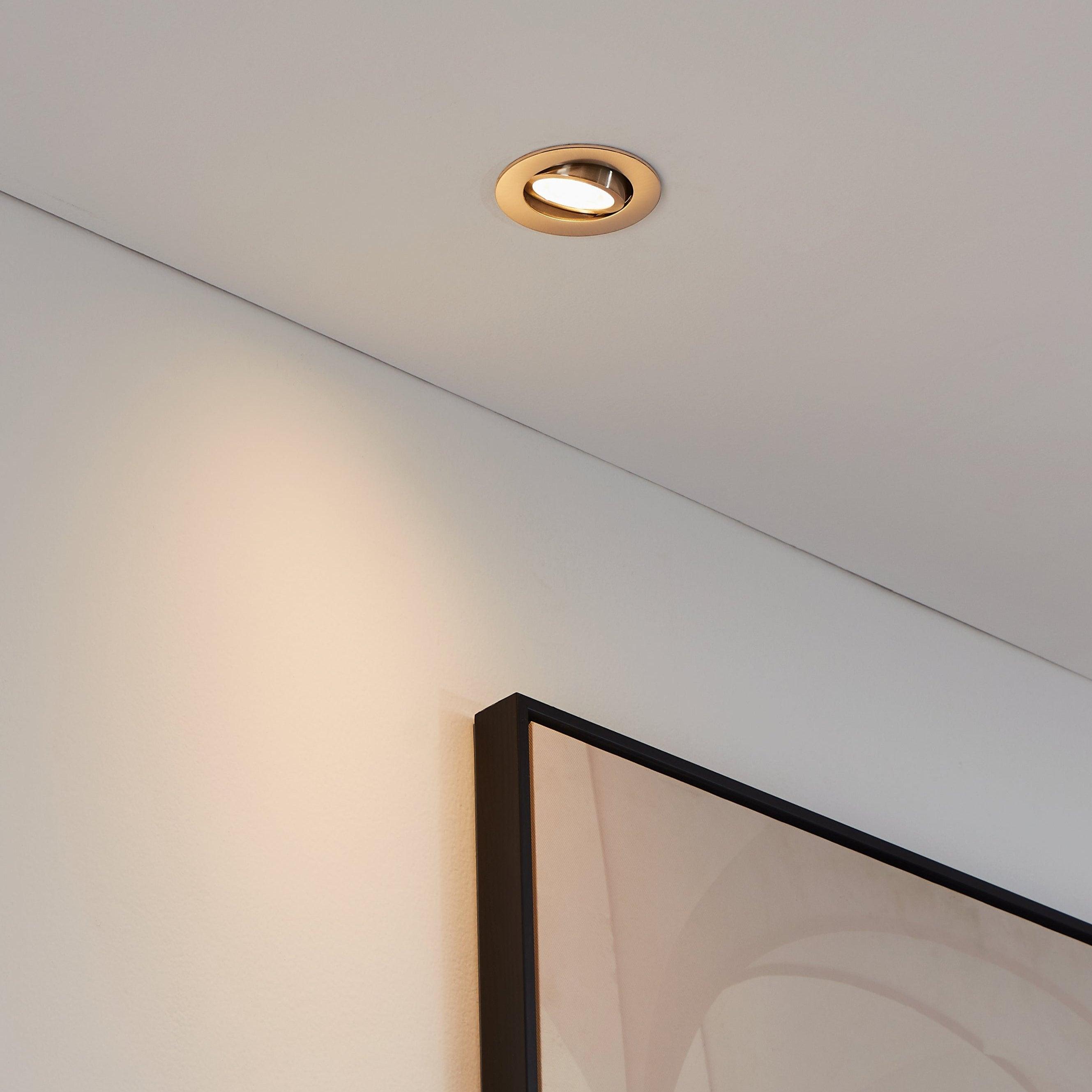 eglo saliceto z nickel led smart recessed ceiling light