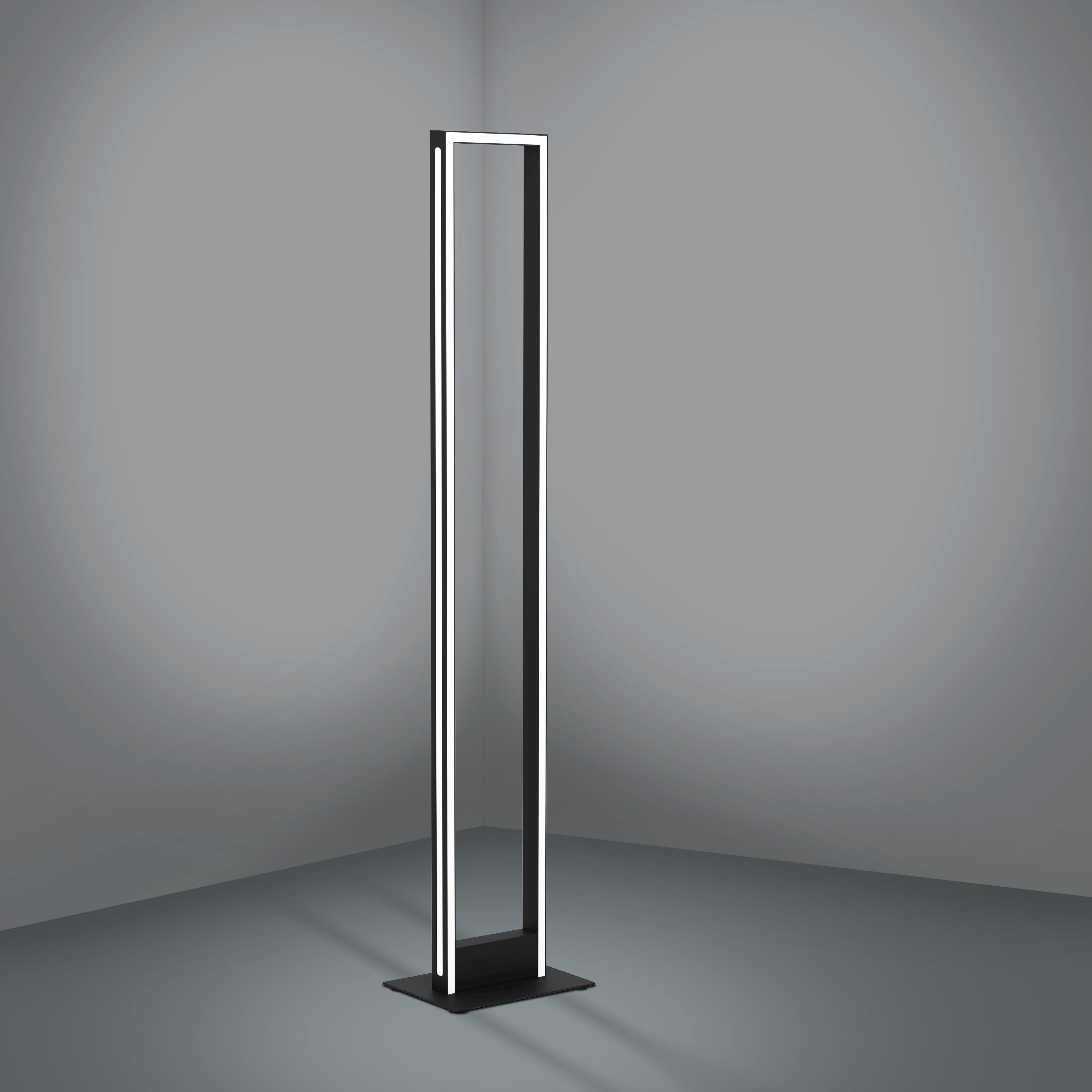 eglo connect salvilanas z smart led black modern floor lamp living room image