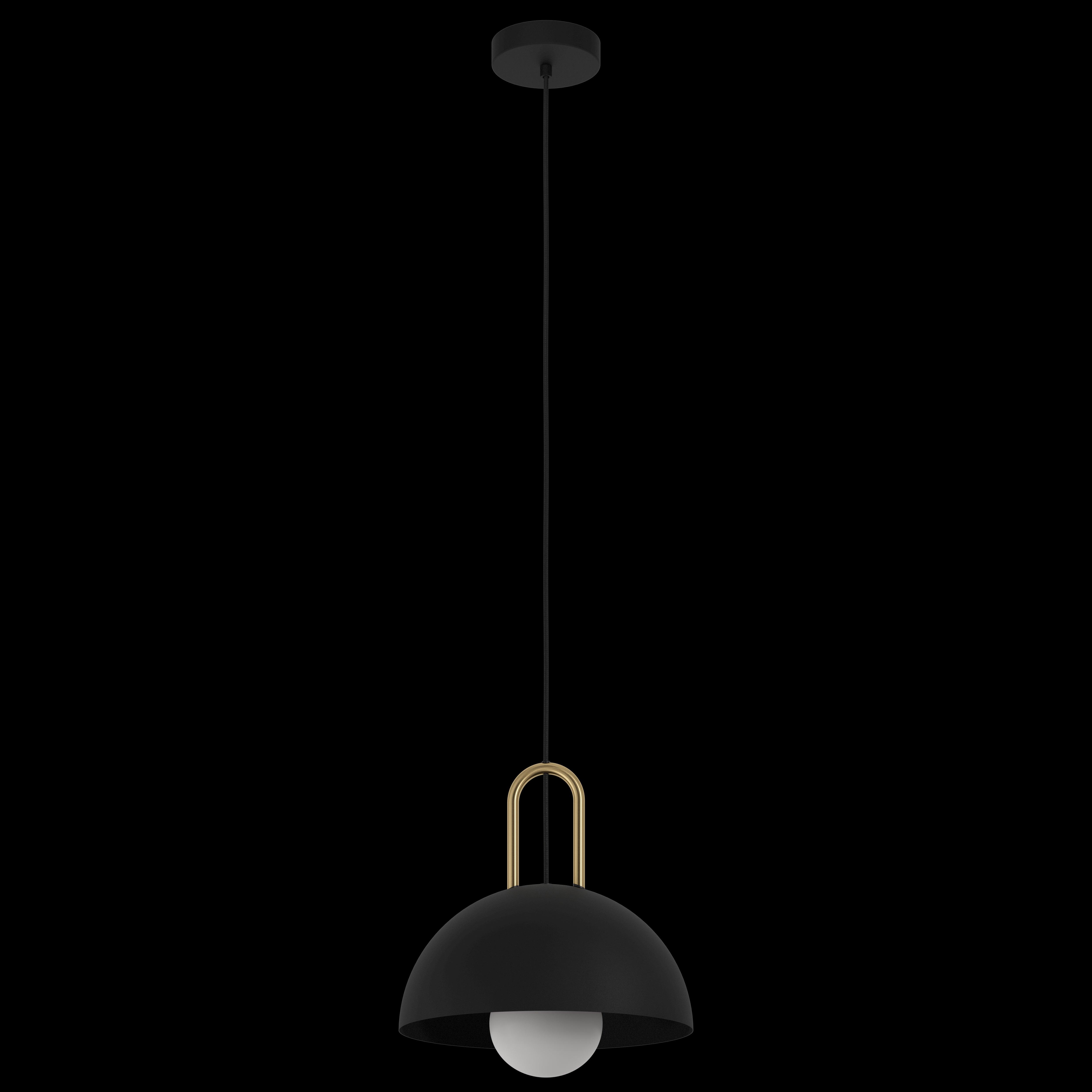 eglo calmanera black brass round ceiling pendant living room image