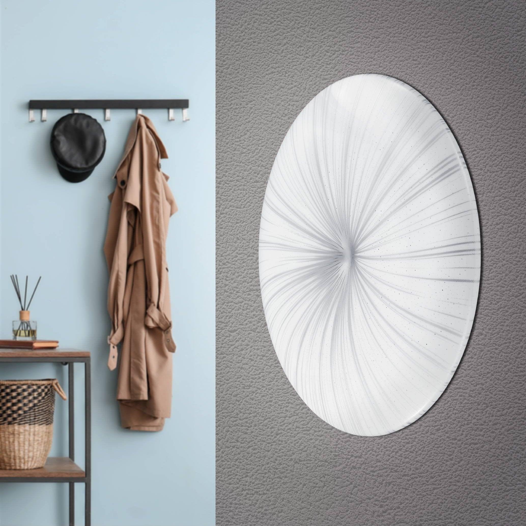eglo nieves white grey round flush ceiling light