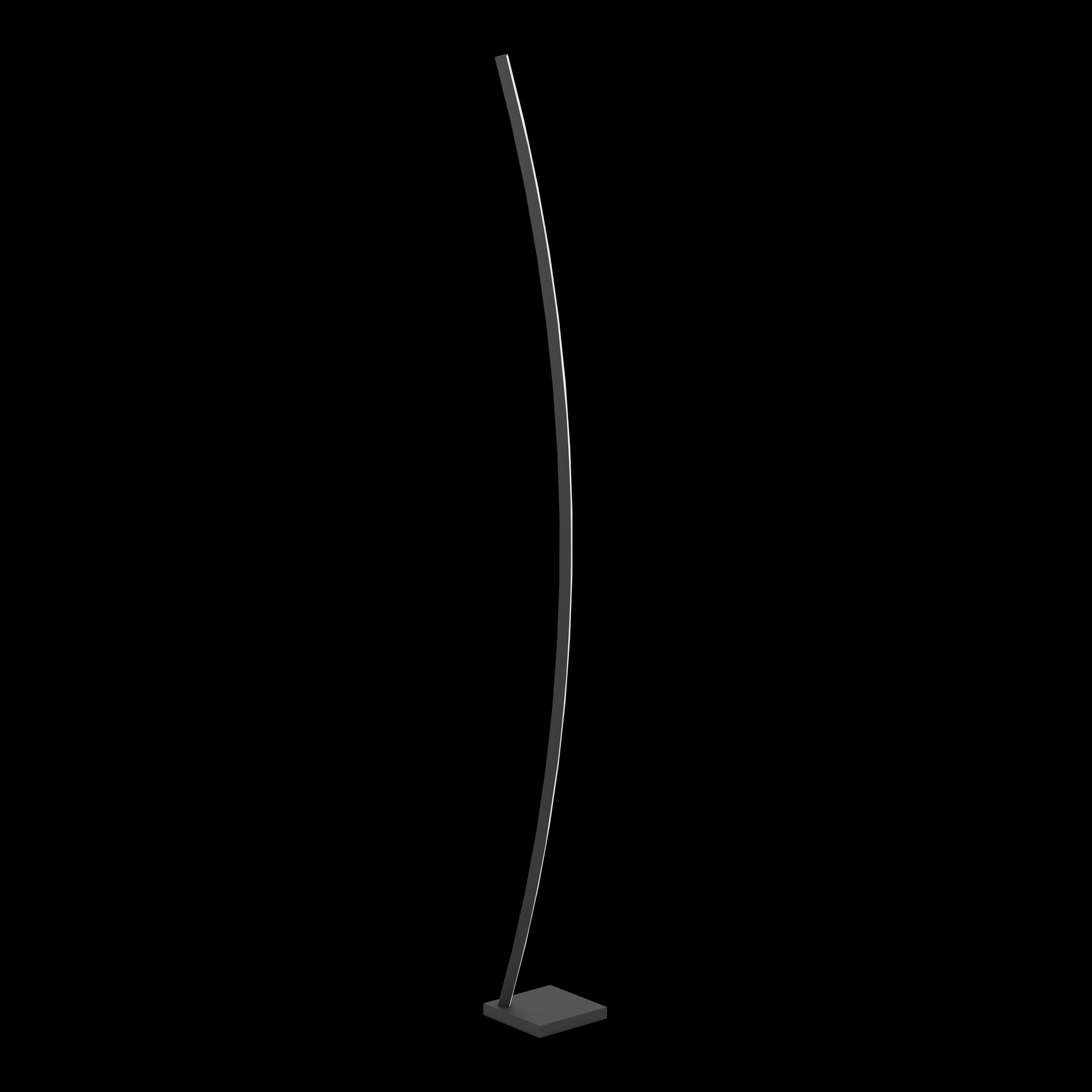eglo picacha led black curved floor lamp kitchen lighting