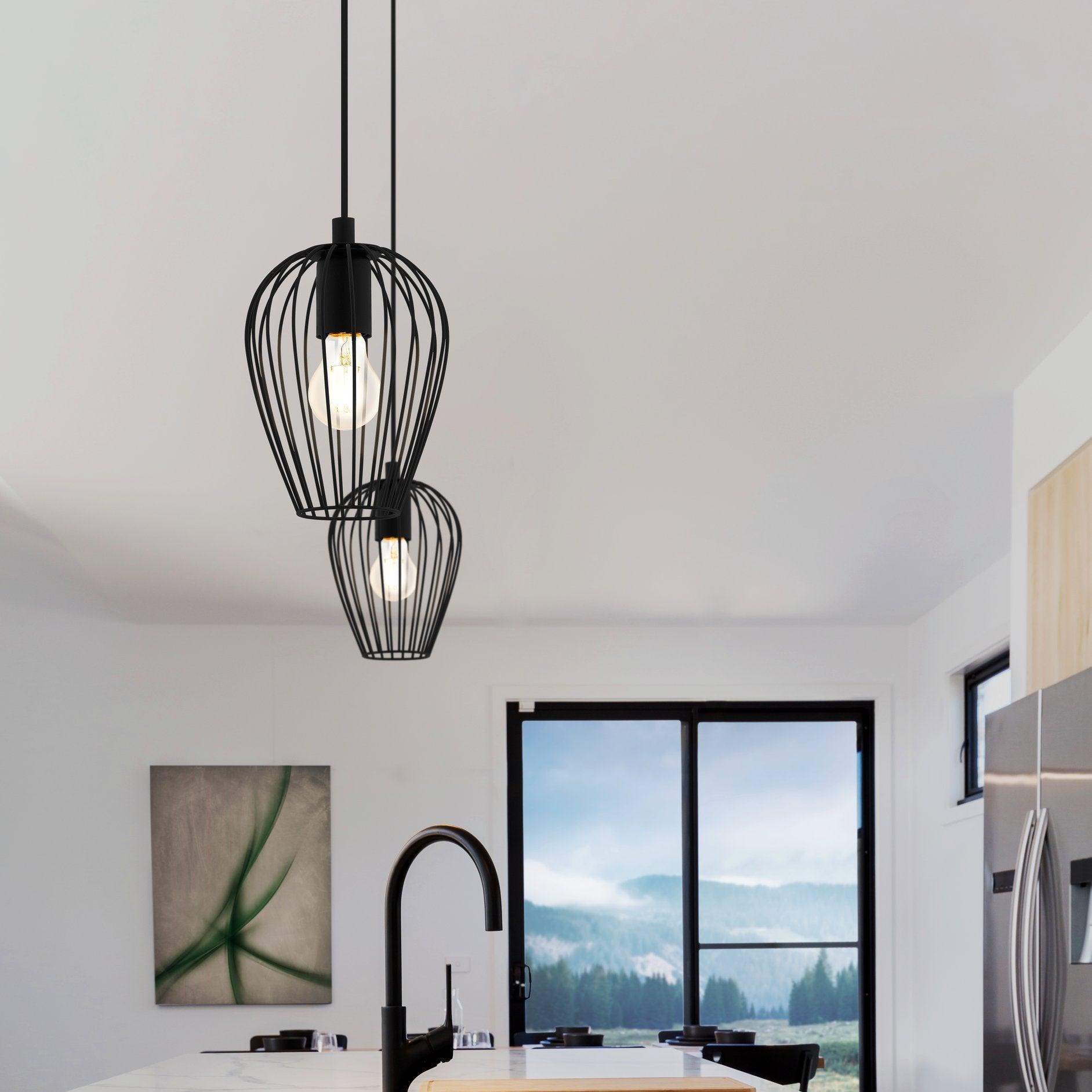 eglo tb newtown oval black wire track ceiling pendant