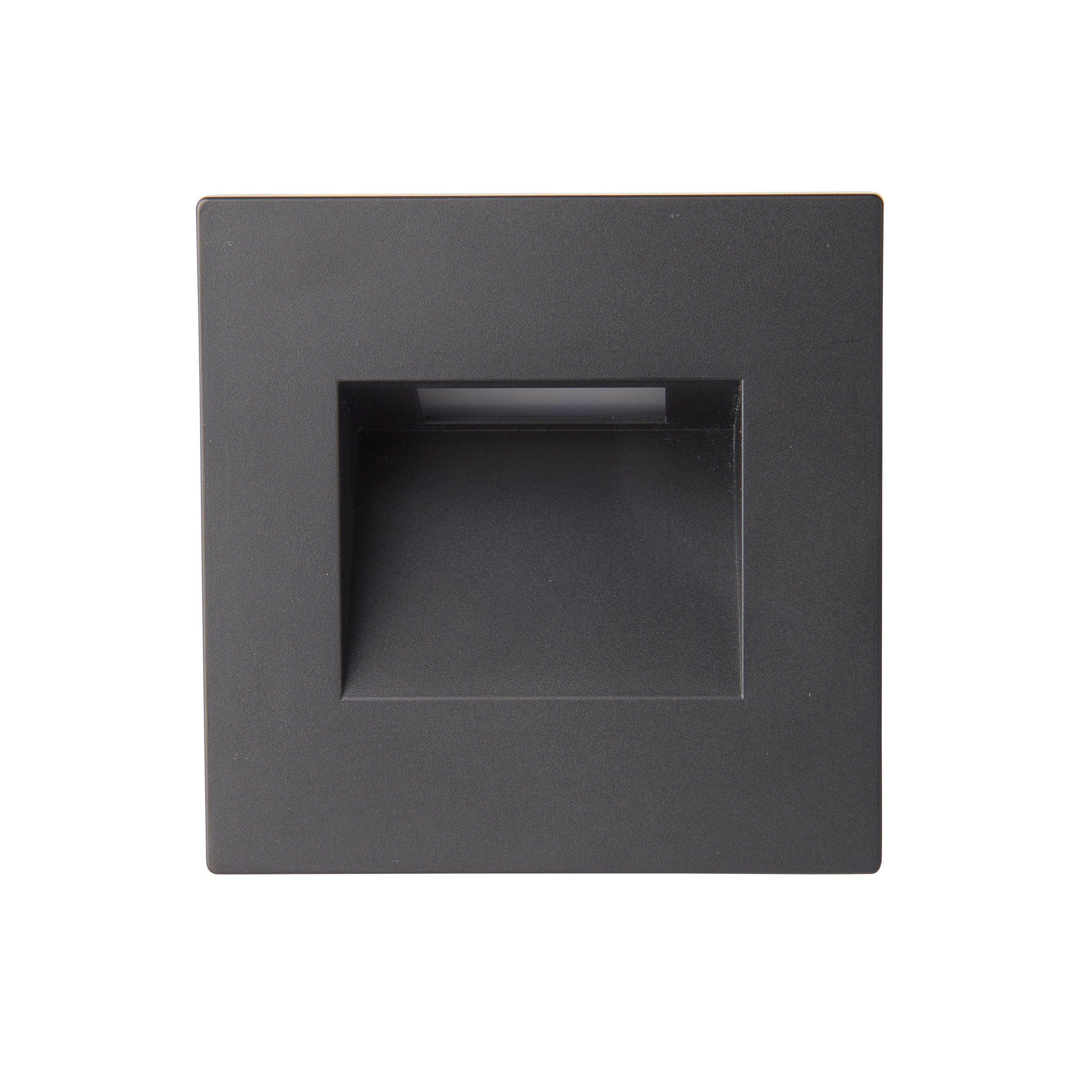 Albus CCT Square Black LED Outdoor Wall Light IP65 1.5W-clearance