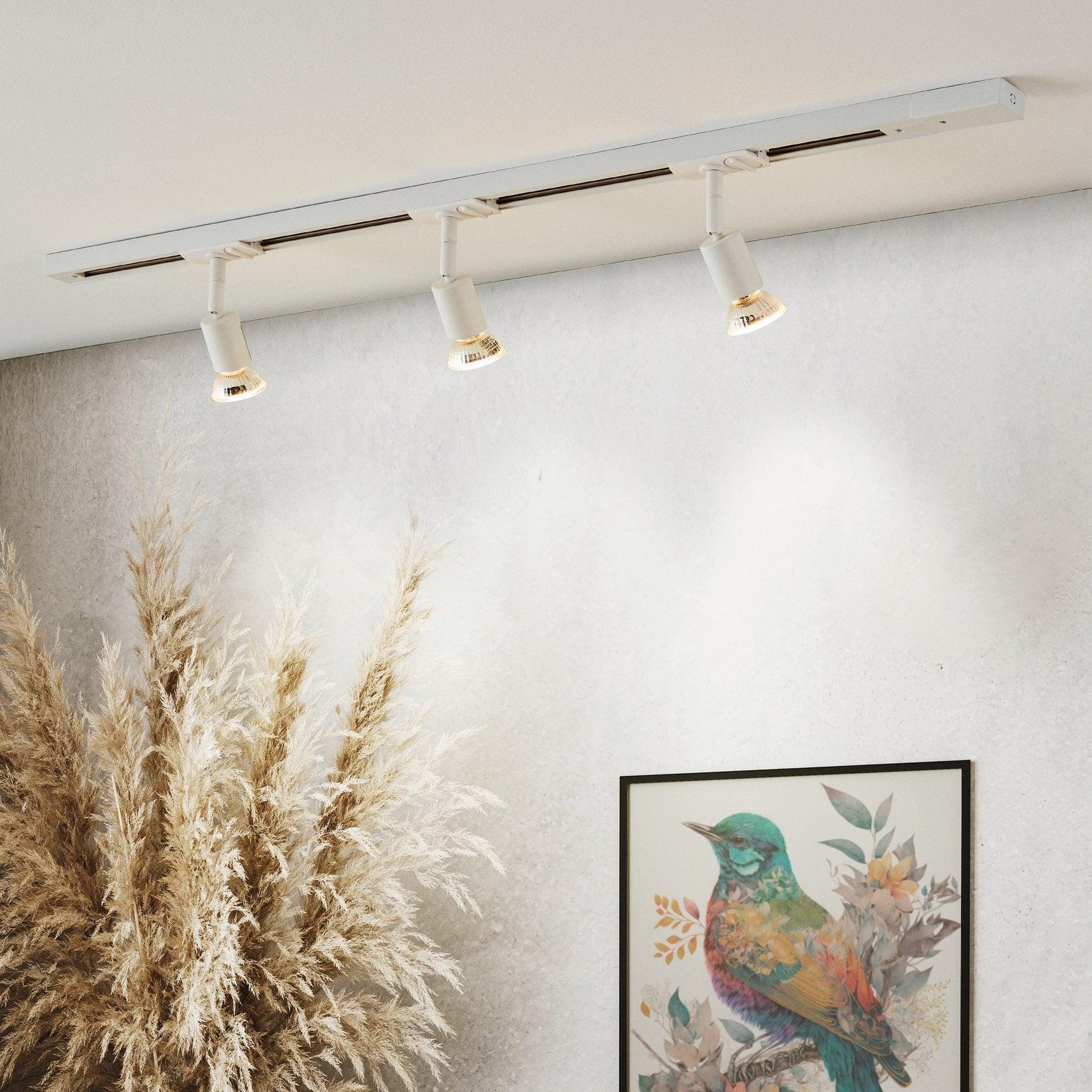 eglo tb buzz white track light system spotlight