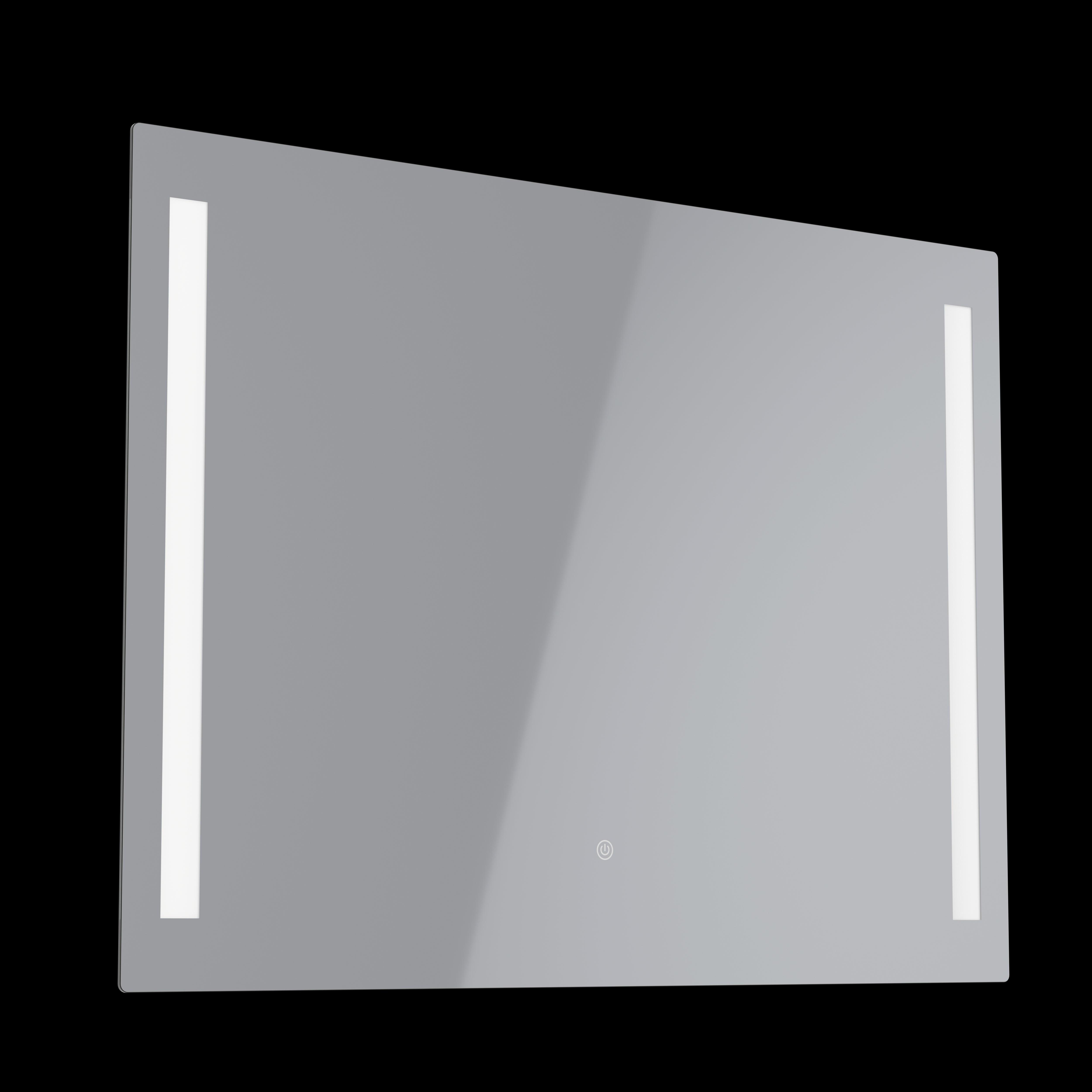 eglo buenavista ip44 led touch bathroom mirror with lights 80cm living room image