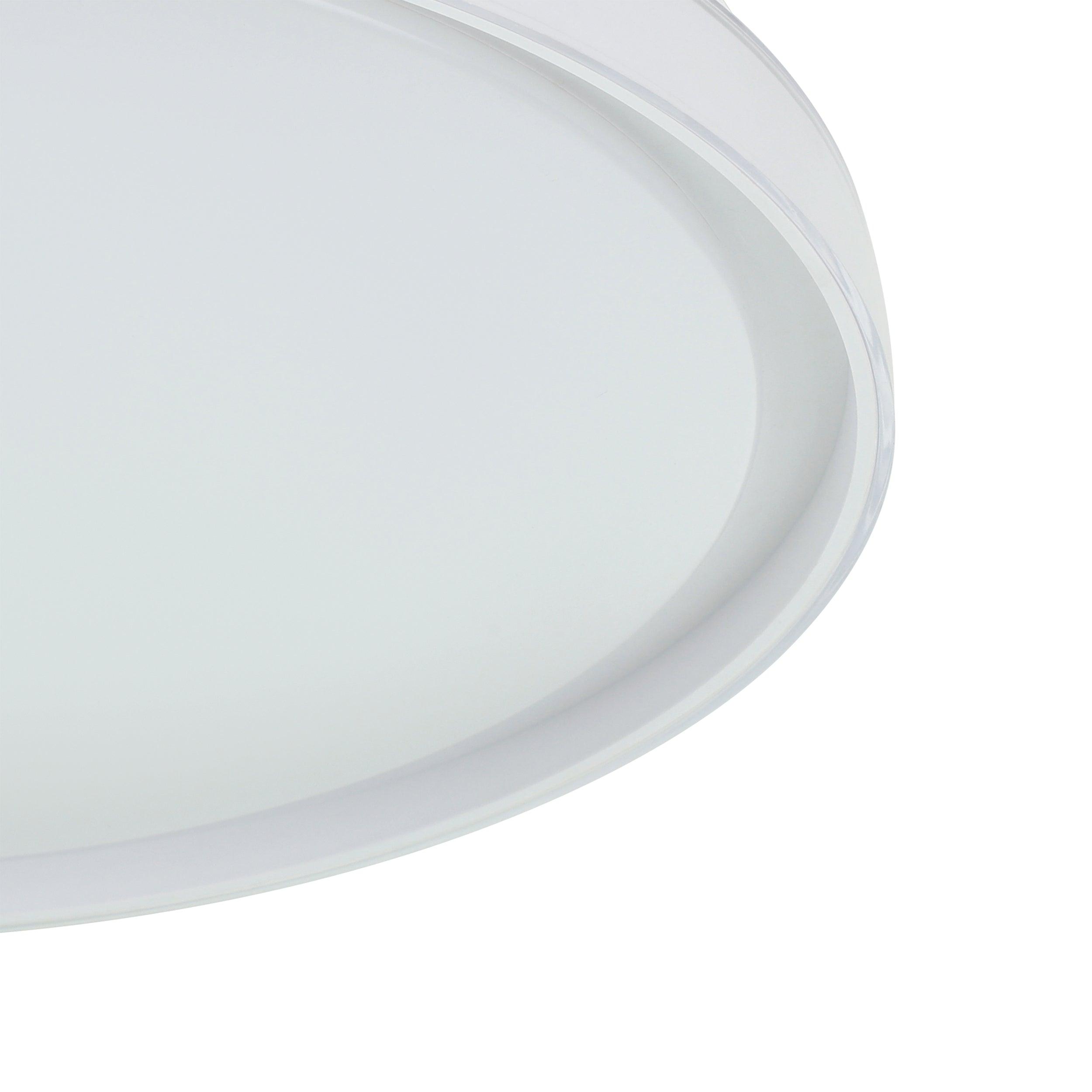 eglo seluci white circular led flush ceiling light 49cm kitchen lighting