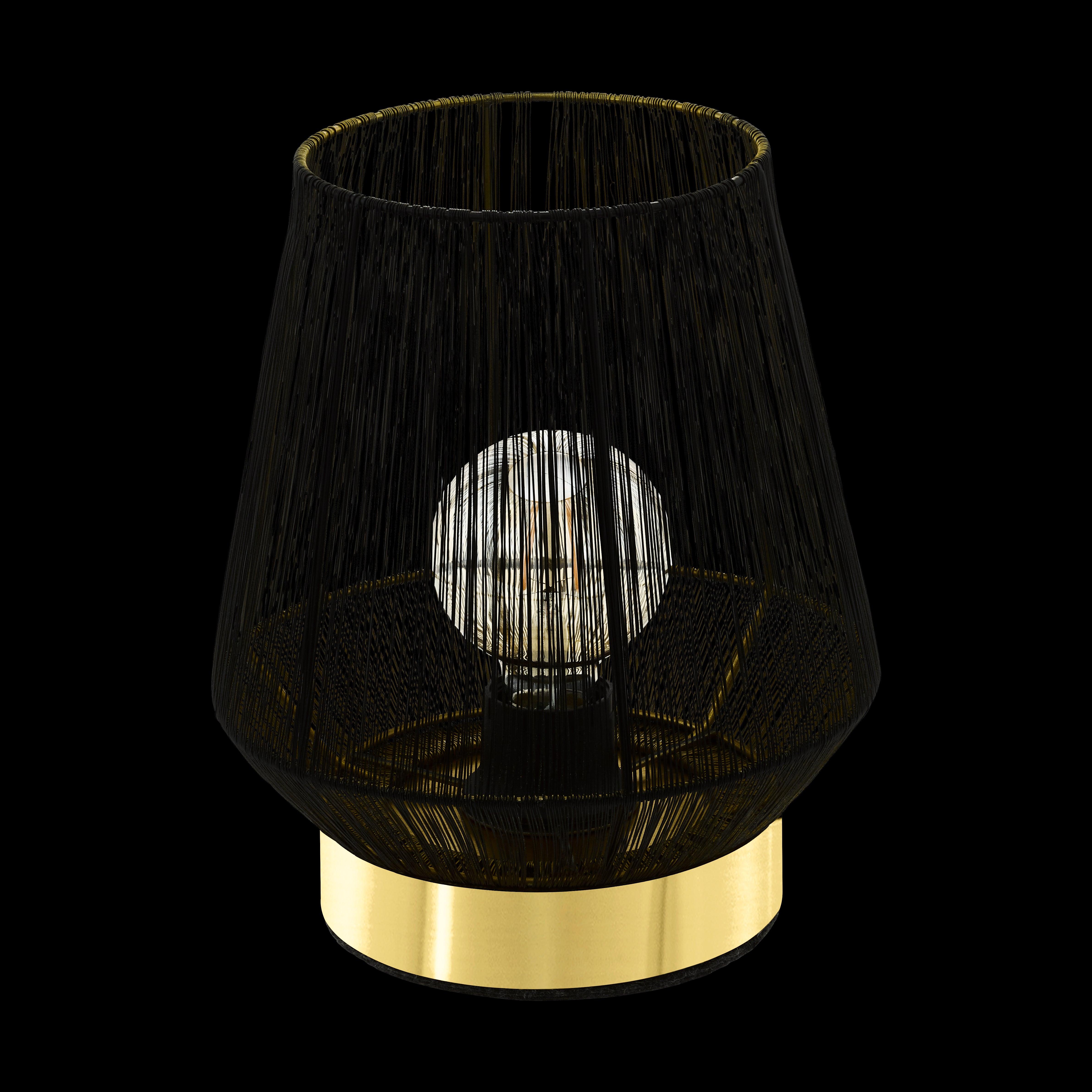 eglo escandidos gold black wire framed table lamp living room image