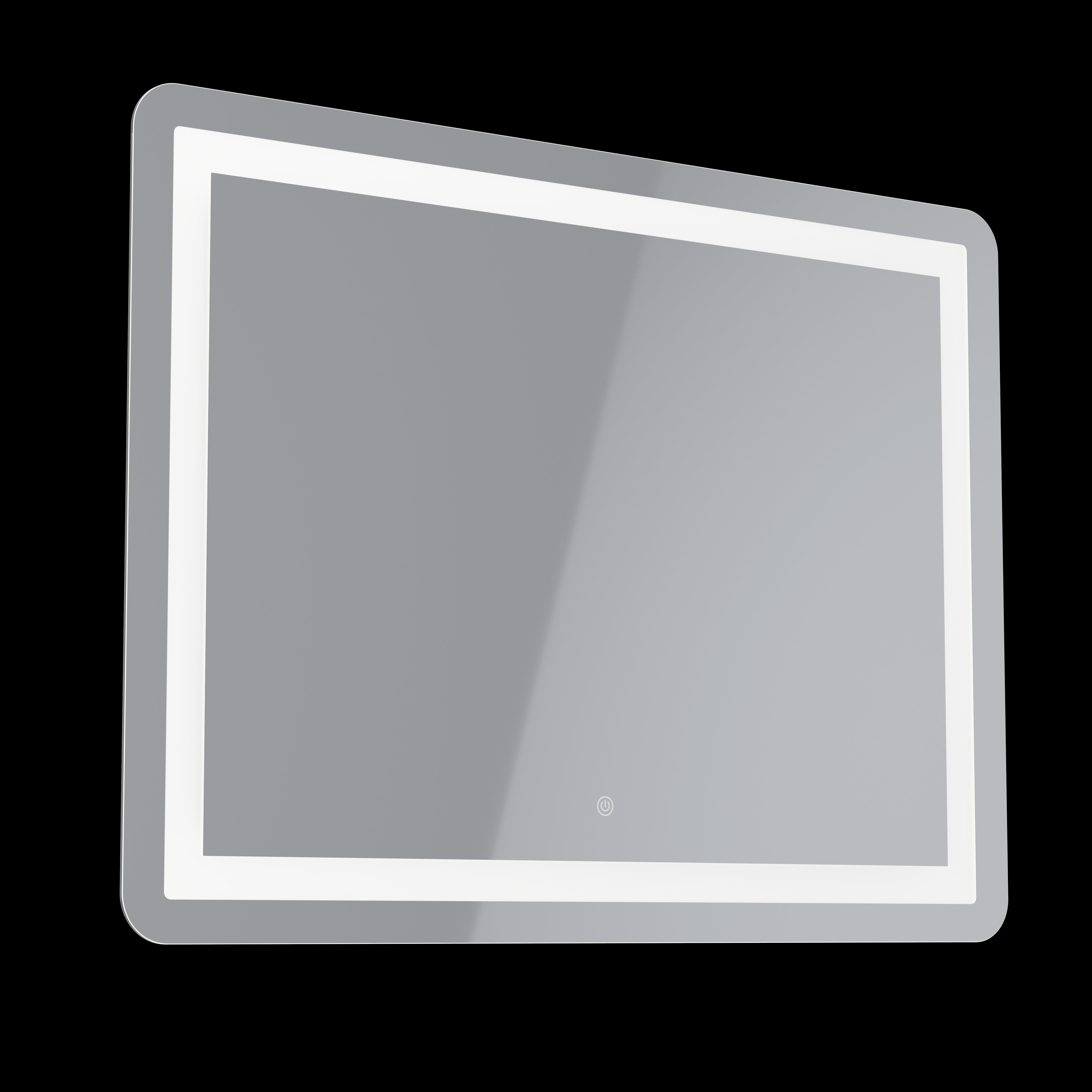 eglo buenavista 1 ip44 led lit rectangular touch bathroom mirror living room image