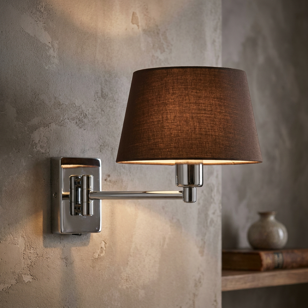 Armada Chrome Single Swing Arm Wall Light-OPEN-BOX-BSL-270826
