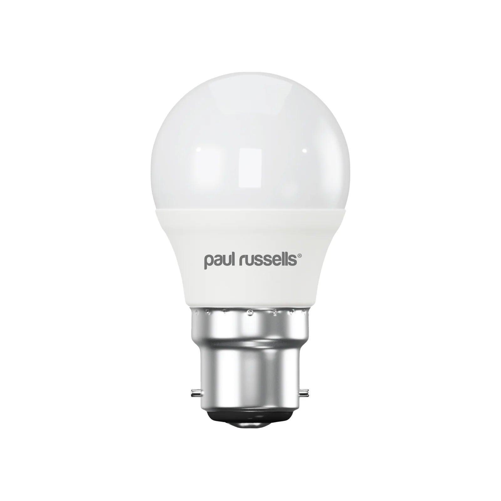 LED Dimmable Golf B22 5.5W (40W) Warm White Bayonet Cap Light Bulb