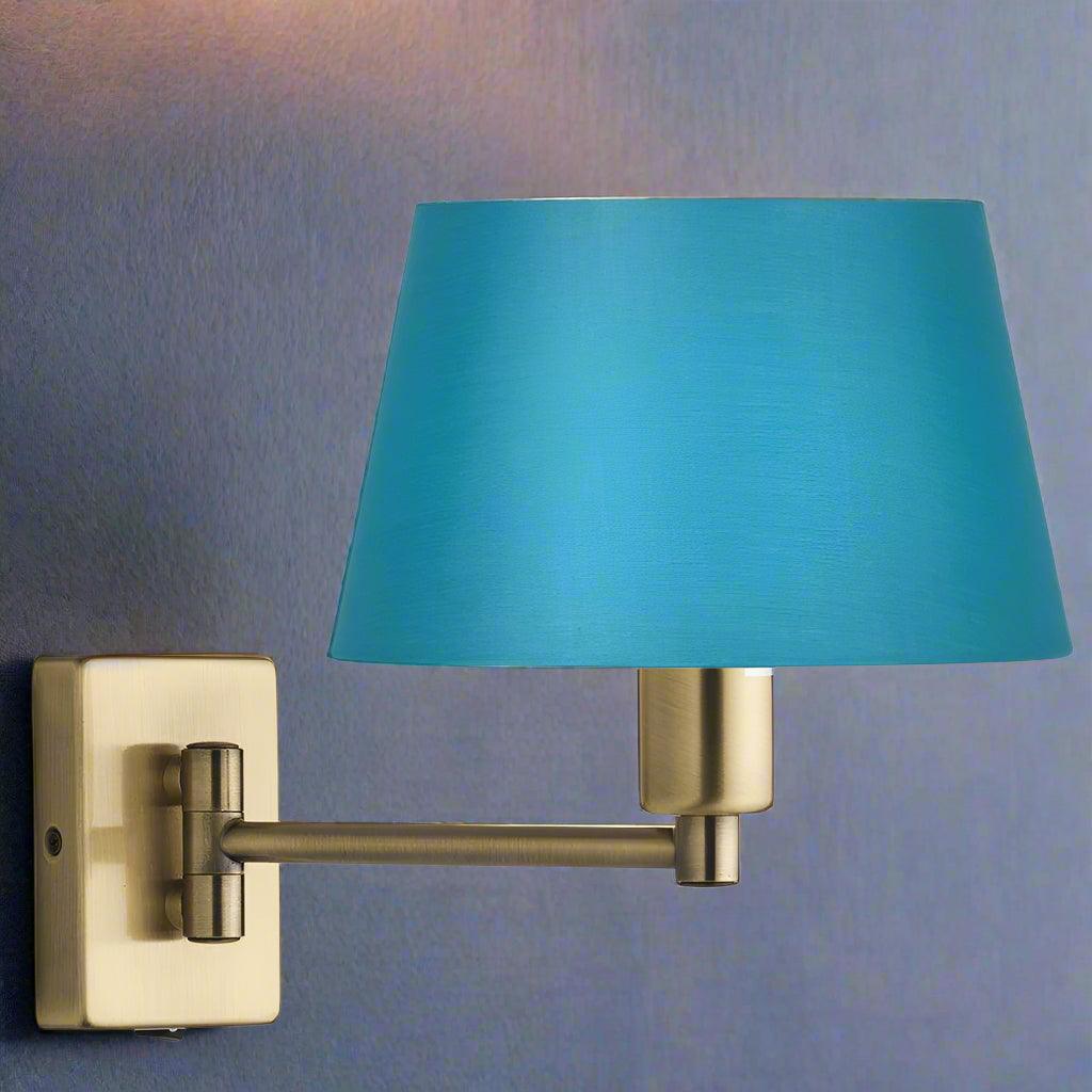 armada chrome antique brass swing arm wall light 1 room image close up