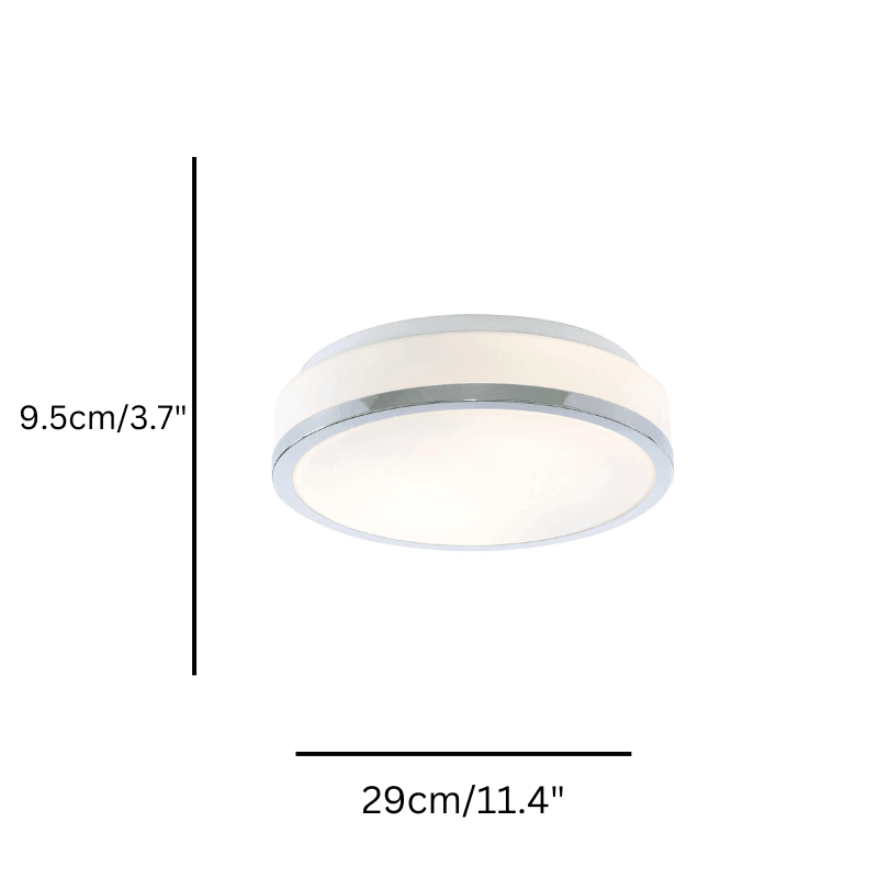 cheese bathroom ip44 2 lt ceiling flush white glass shade 28mm by searchlighting lighting, living room image