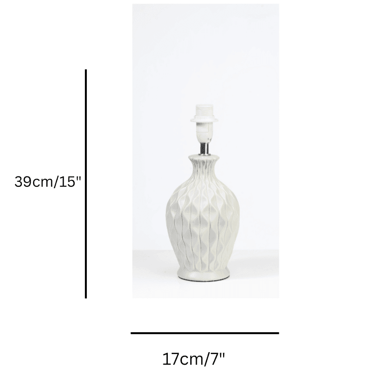 Yarra Grey Ceramic Table Lamp size guide