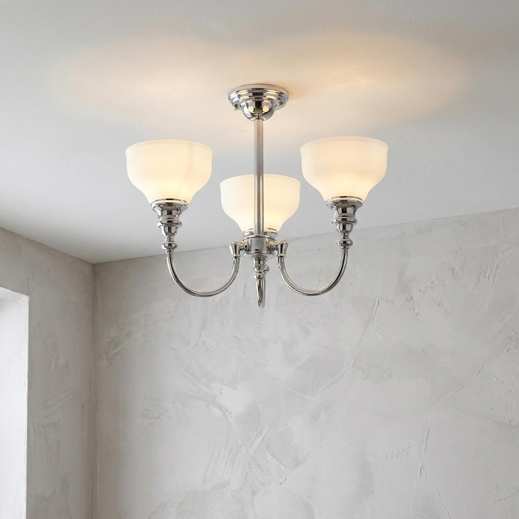 Cheadle Chrome 3 Light Bathroom Ceiling Semi-Flush-warehouse-180926