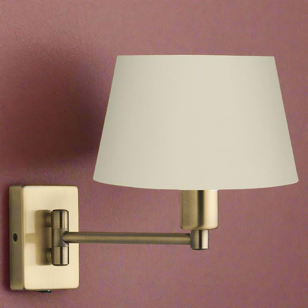 armada chrome antique brass swing arm wall light 1 reading light