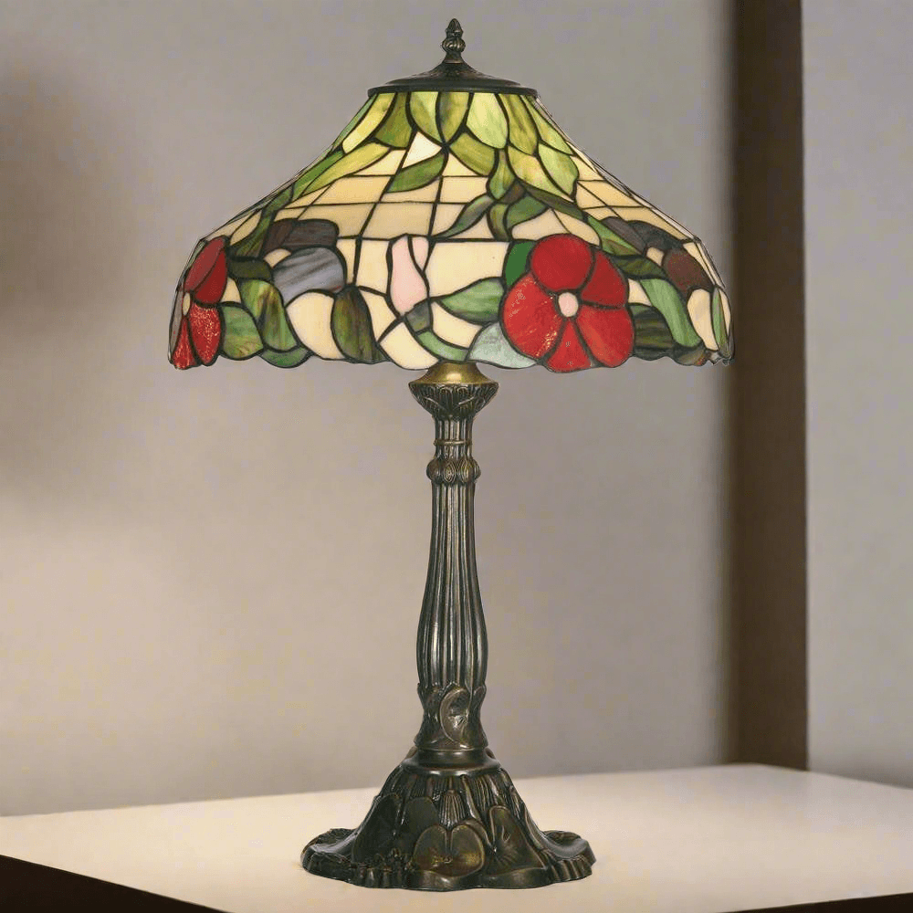 Oaks Peonies Tiffany Lamp