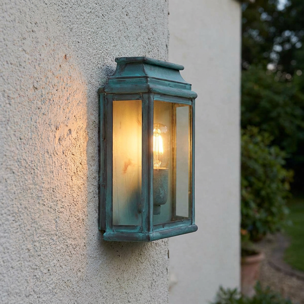 Elstead St Martins Verdigris Outdoor Wall Light-warehouse-clearance-140826
