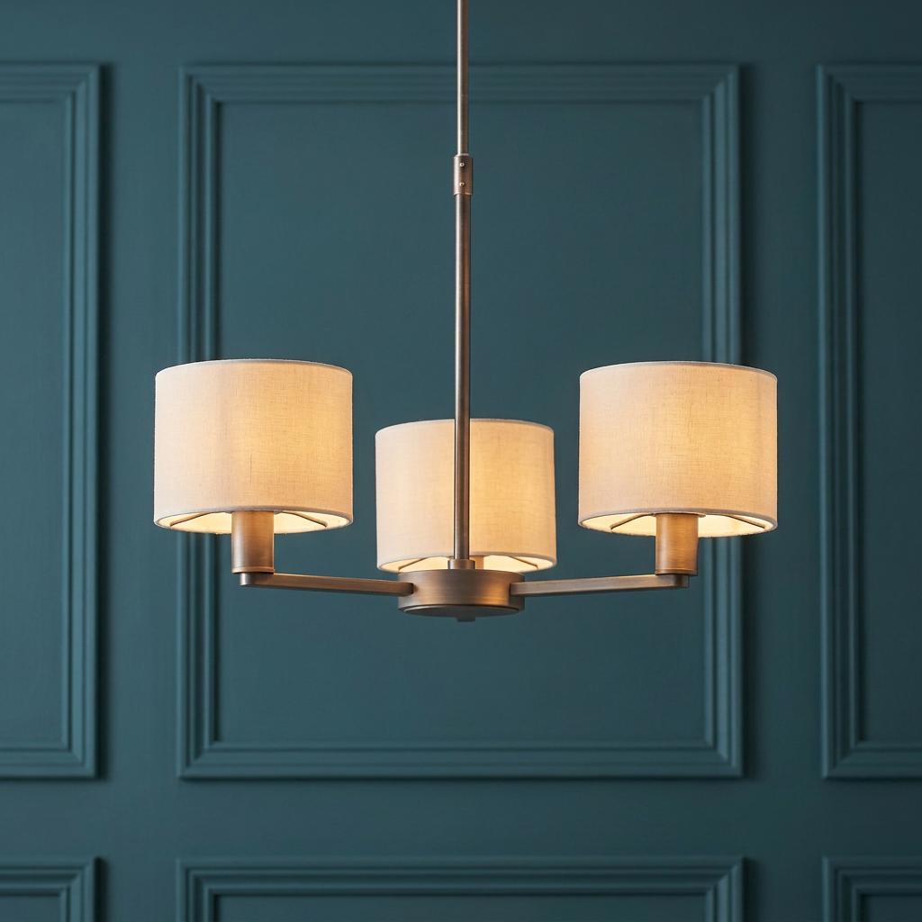 Endon Daley 3 Light Large Bronze Finish Ceiling Pendant-warehouse-180926