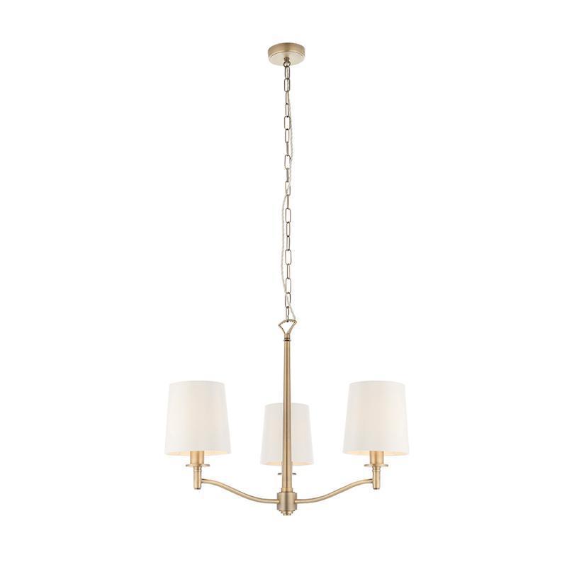 Endon Ortona 3 Light Antique Brass Ceiling Pendant-warehouse-40