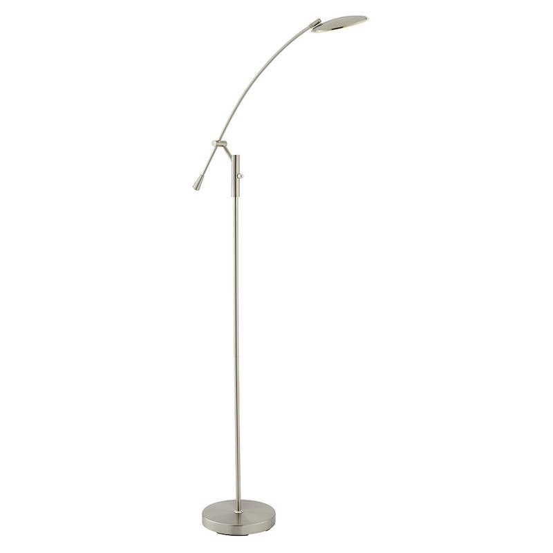 Rico Satin Nickel Floor Reading Lamp-OPEN-BOX