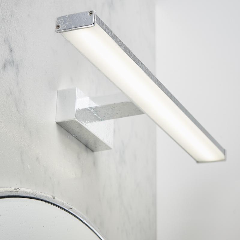 Endon Axis 1 Light Chrome Bathroom Wall Light-WAREHOUSE-40-290626