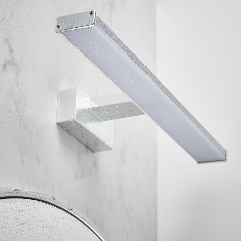 Endon Axis 1 Light Chrome Bathroom Wall Light-WAREHOUSE-40-290626