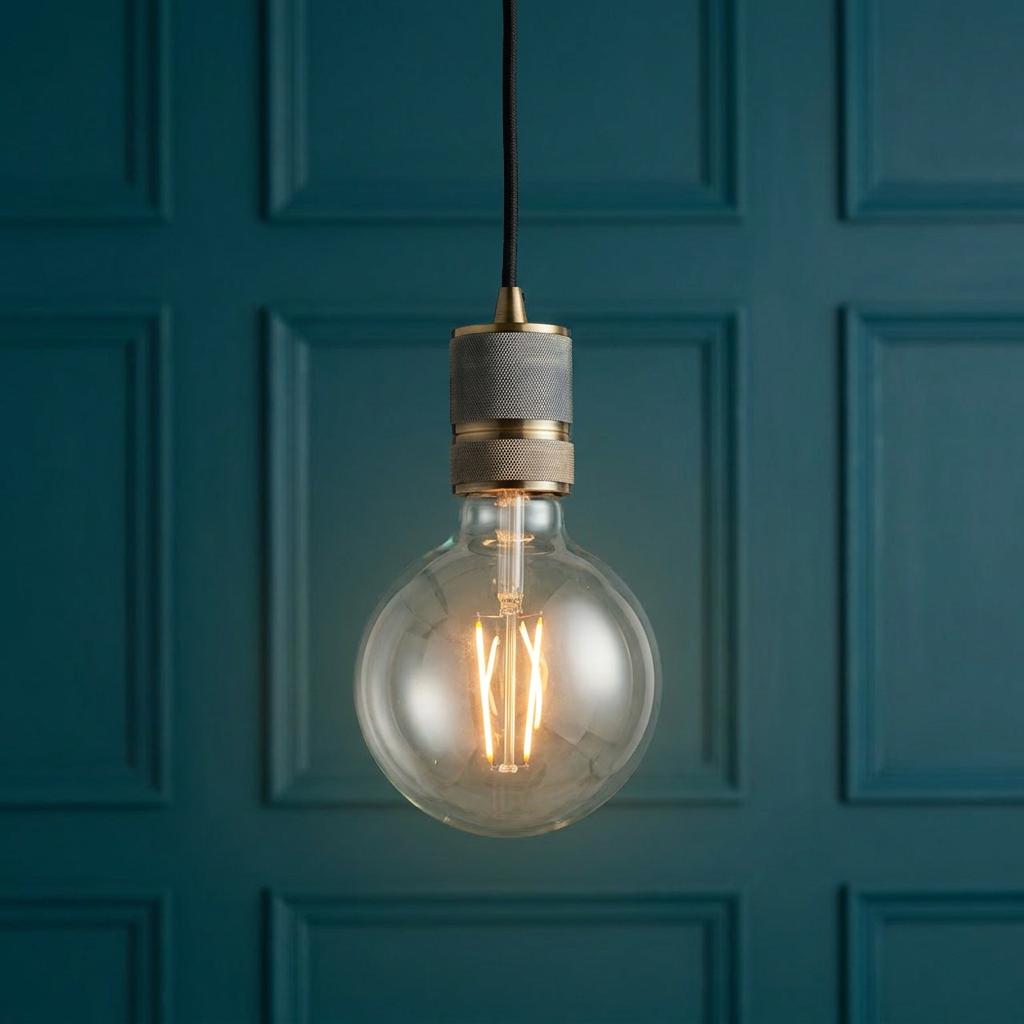 Endon Urban 1 Light Brass Ceiling Pendant-warehouse-180926