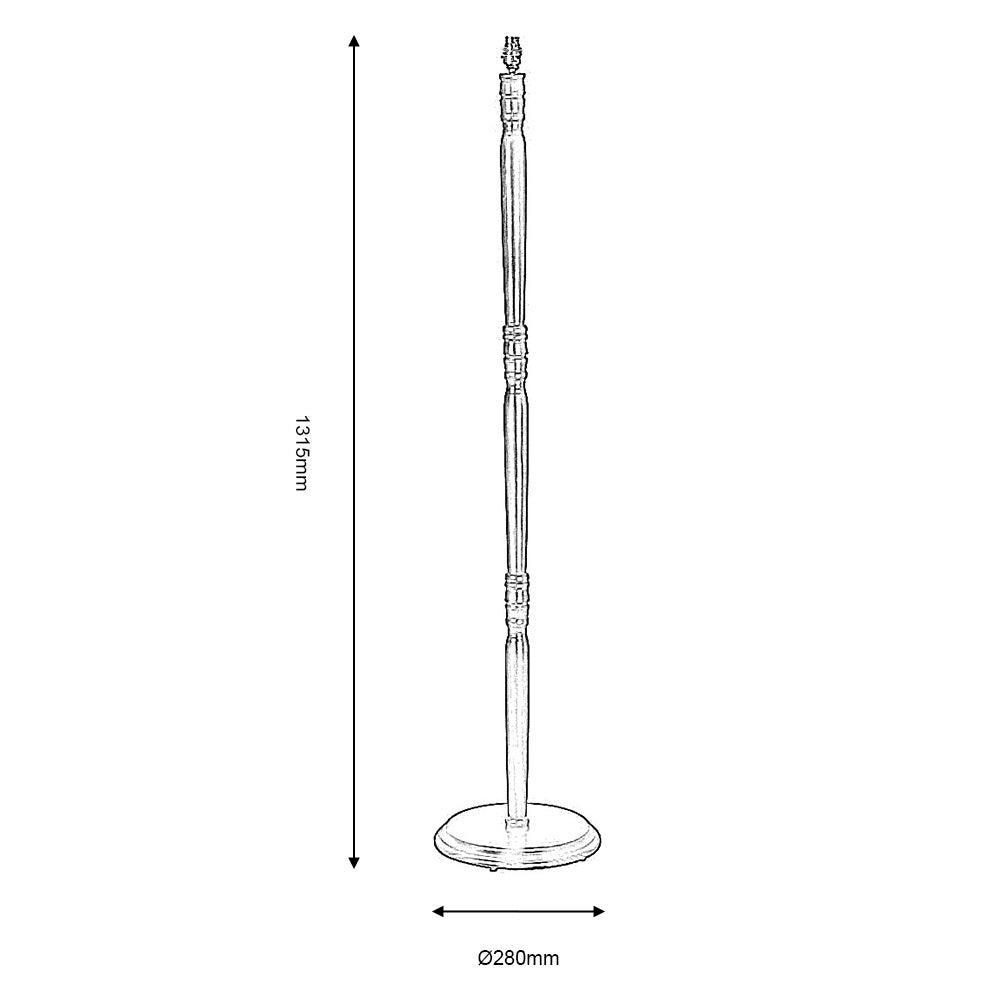 Cherry Finish Wooden Floor Lamp-WAREHOUSE-40-100226