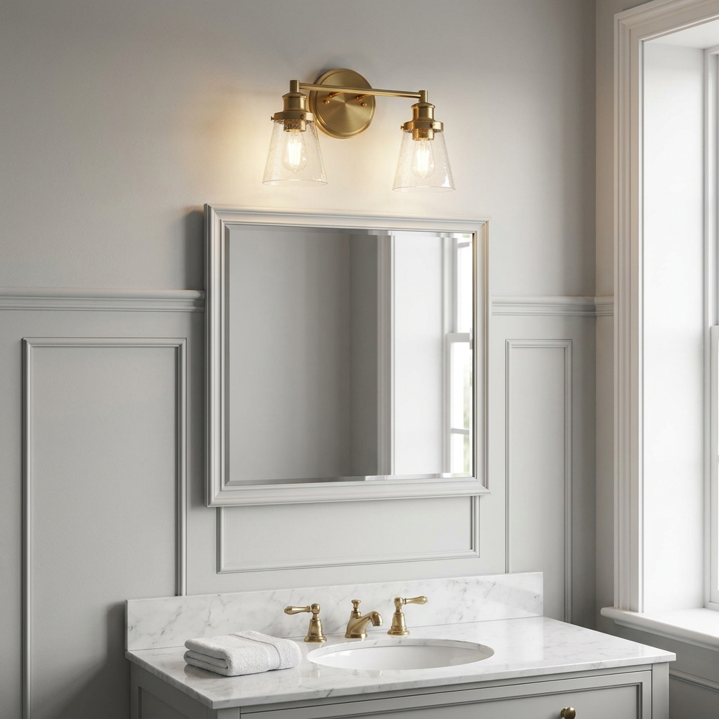 Feiss Huguenot Lake 2 Light Above Mirror Bathroom Light-warehouse-clearance-270826