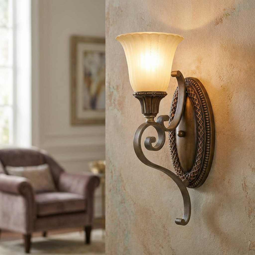 Feiss Kelham Hall Gold And Bronze Wall Light-OPEN-BOX-50-290626