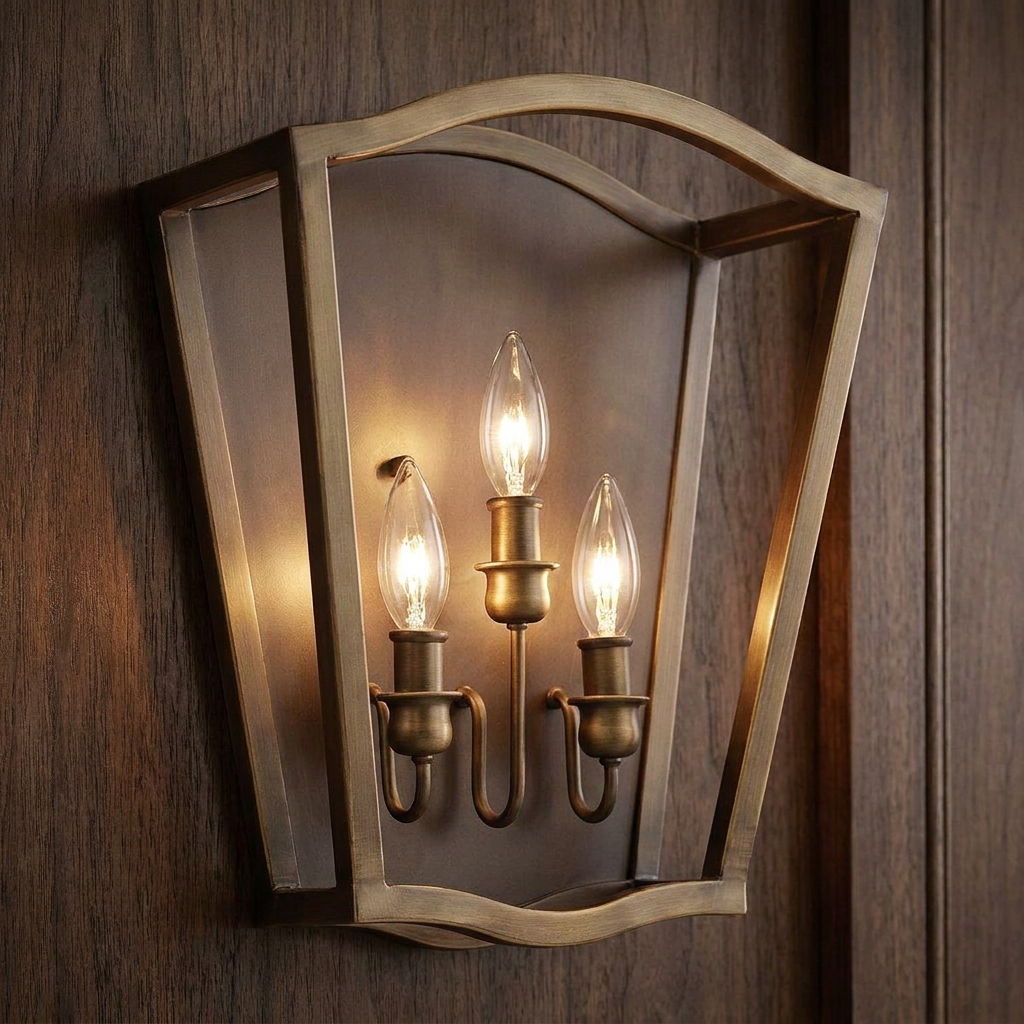 Feiss Yarmouth 3 Light Painted Aged Brass Wall Light-warehouse-clearance-140826
