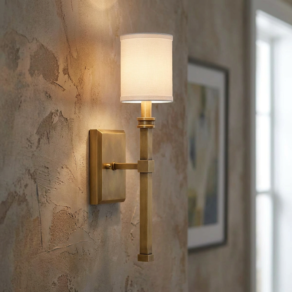 Hinkley Moore Brass Wall Light-warehouse-180926