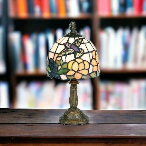 oaks tiffany humming bird bedside lamp
