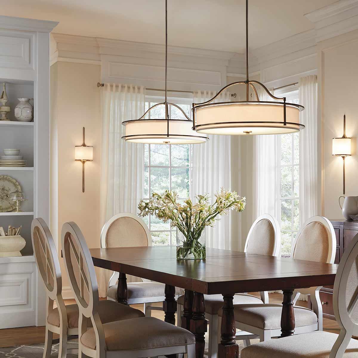 Kichler Emory 4 Light Bronze Semi Flush Chandelier
