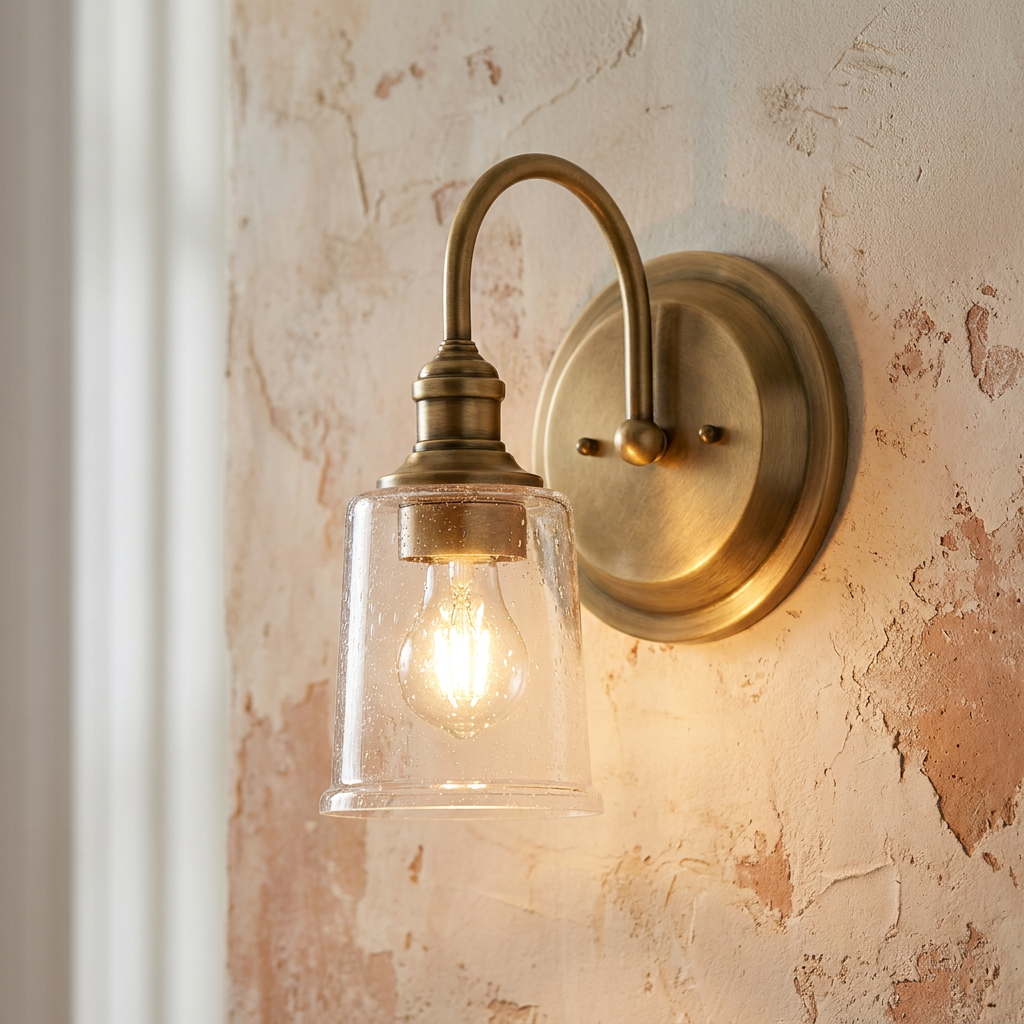 Kichler Waverly 1 Light Brass Wall Light-warehouse-25-09-26