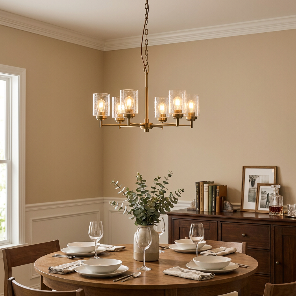 Kichler Winslow 6 Light Brass Chandelier-warehouse-180926