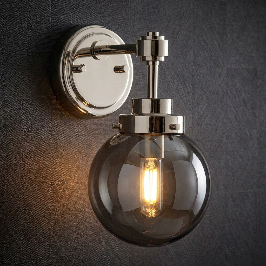 Kula 1 Light Polished Nickel Wall Light Elstead Lighting-wh-20-091026