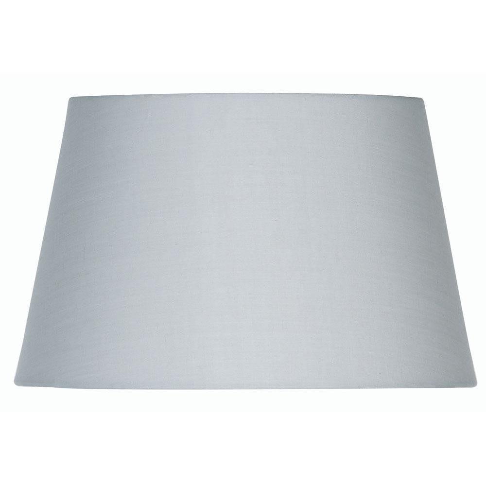 Cotton Drum Soft Grey Rolled Edge Lamp Shade - Oaks Lighting-warehouse-clearance-020426