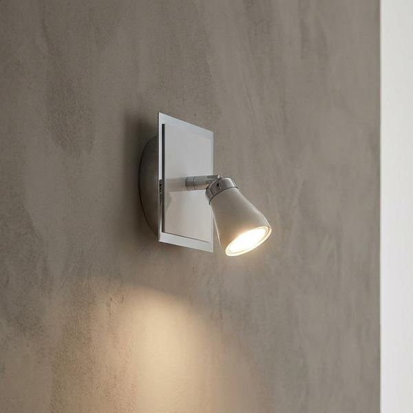 Milo White With Chrome Finish Single Spotlight