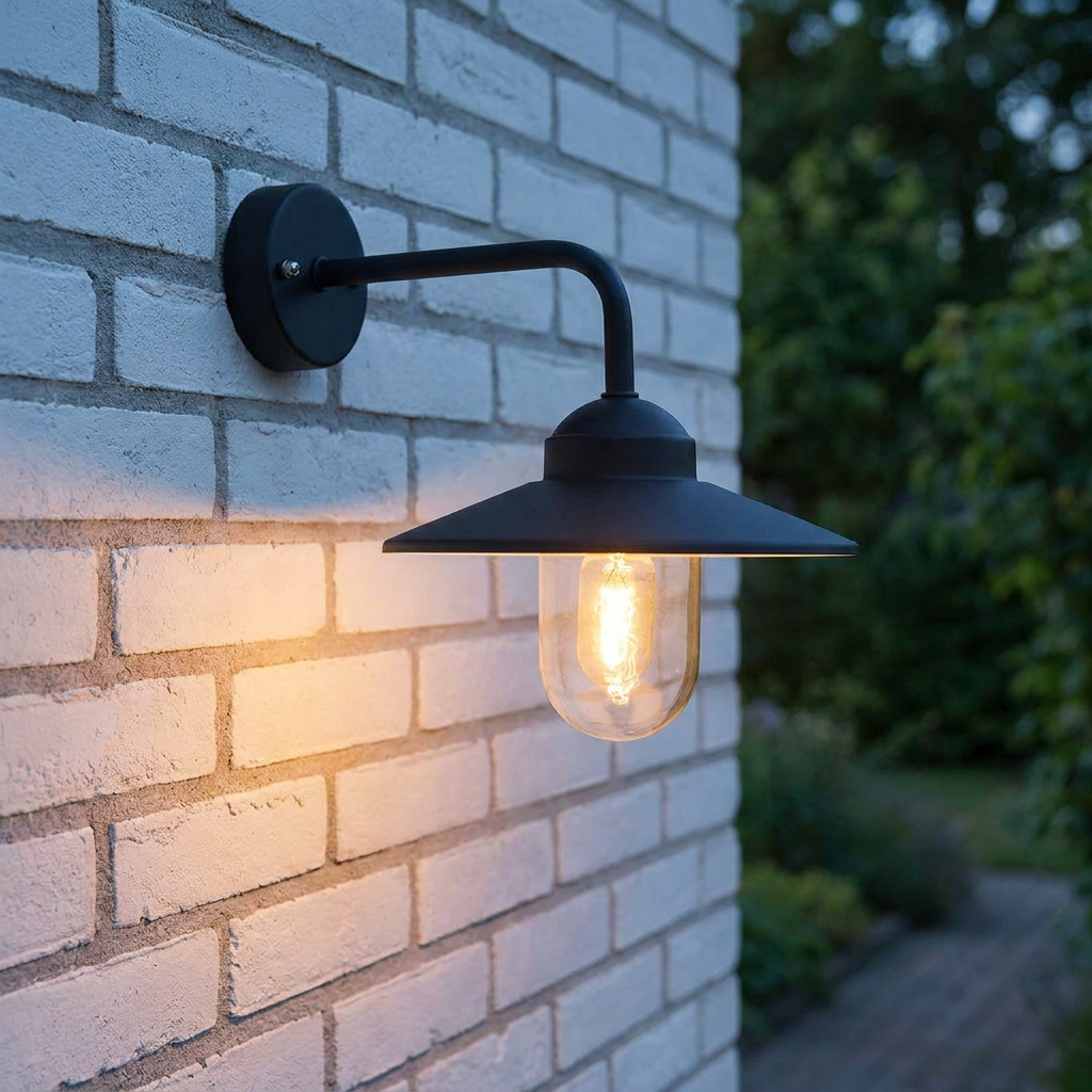 Norlys Vansbro 1 Light Black Outdoor Wall Light Black-warehouse-25-09-26