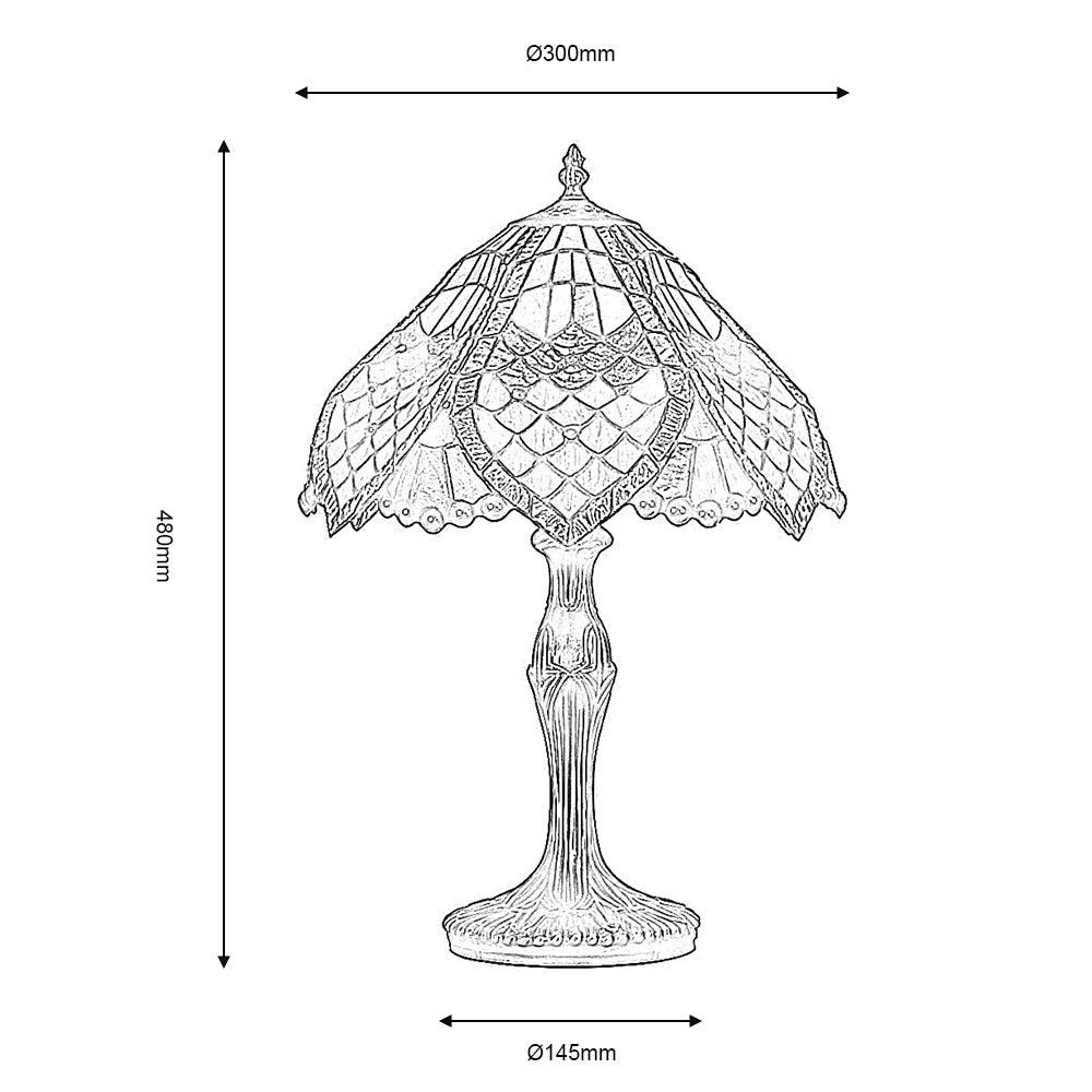 Oaks Lighting Orsino Tiffany Table Lamp