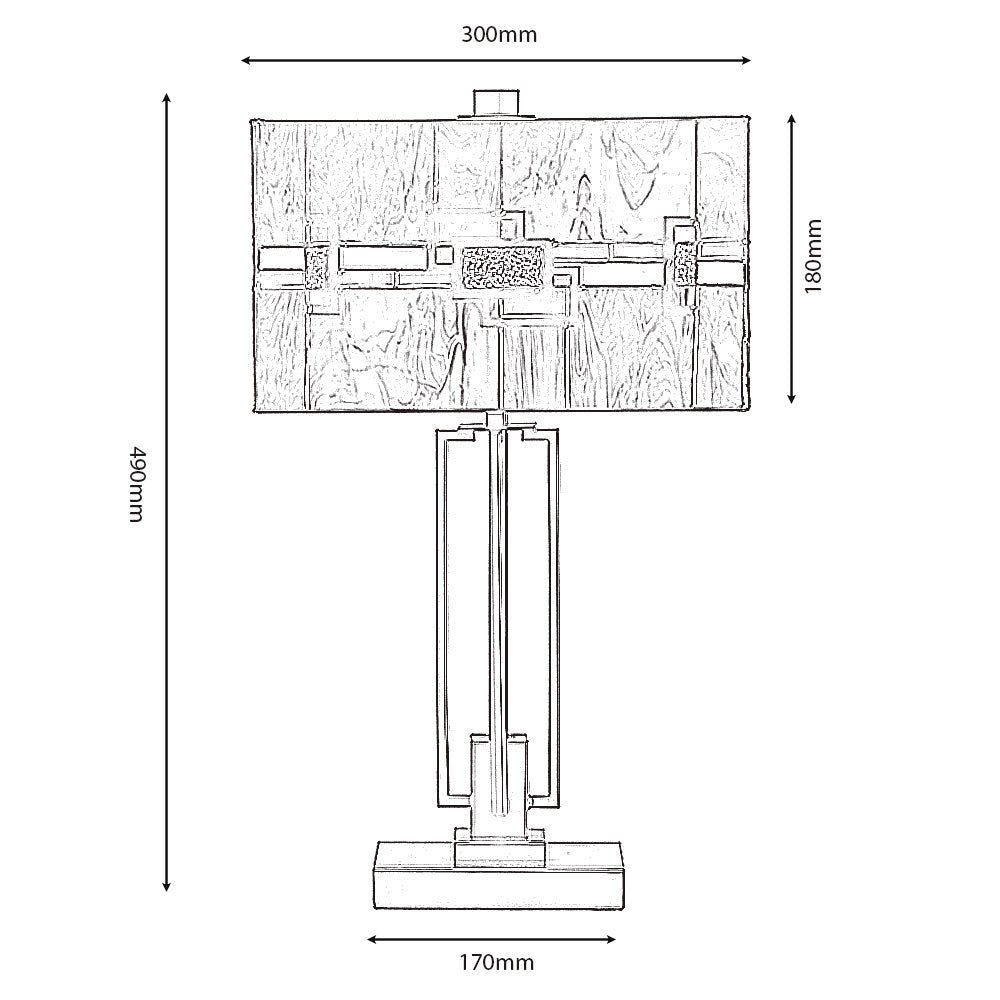 Edendale Tiffany Medium Table Lamp OT 4087/12 TL